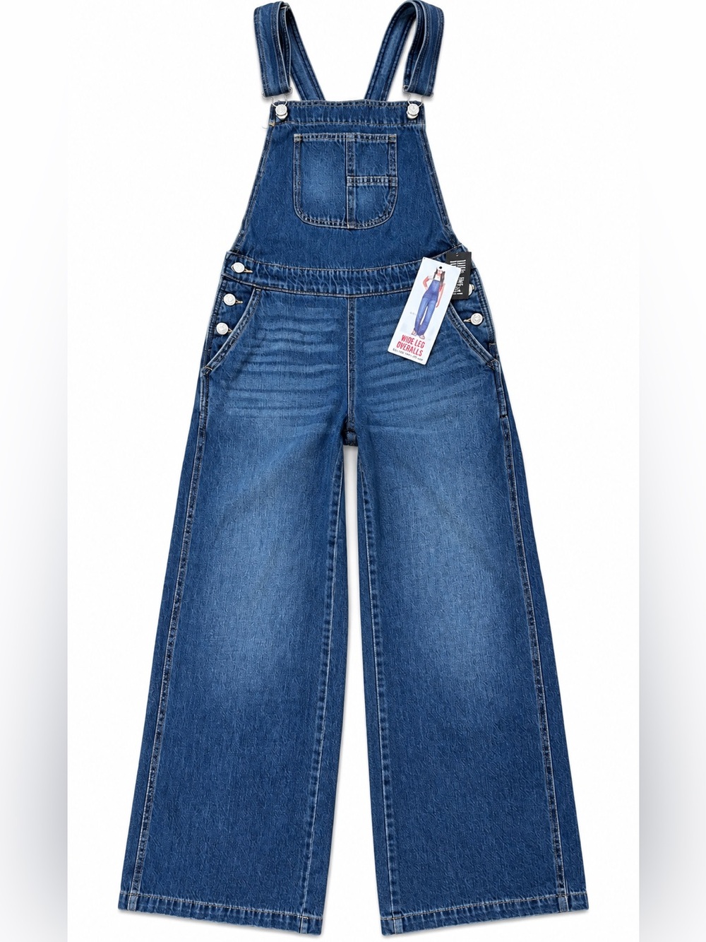 Celebrity Pink XS NWT Wide Leg Denim Overalls Blue Adjustable Straps